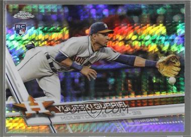 2017 Topps Chrome - [Base] - Prism Refractor #124 - Yulieski Gurriel