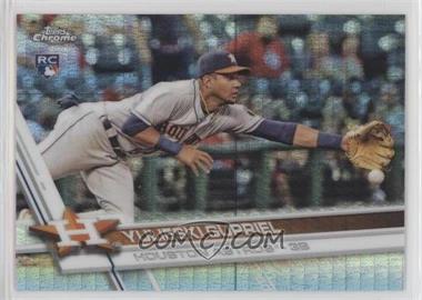 2017 Topps Chrome - [Base] - Prism Refractor #124 - Yulieski Gurriel