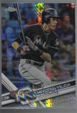 2017 Topps Chrome - [Base] - Prism Refractor #72 - Christian Yelich