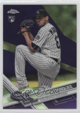 2017 Topps Chrome - [Base] - Purple Refractor #42 - German Marquez /299