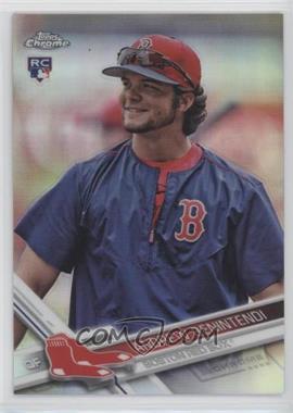 2017 Topps Chrome - [Base] - Refractor #100.2 - Photo Variation - Andrew Benintendi (In Warmup)