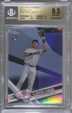 2017 Topps Chrome - [Base] - Refractor #169.1 - Aaron Judge (Catching) [BGS 9.5 GEM MINT]