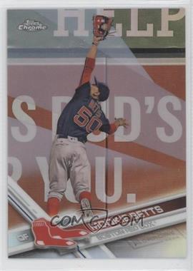 2017 Topps Chrome - [Base] - Refractor #199.1 - Mookie Betts (Fielding)