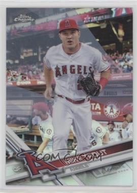 2017 Topps Chrome - [Base] - Refractor #200.1 - Mike Trout (White Jersey)