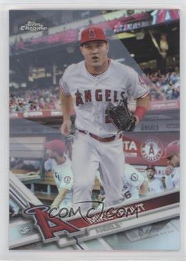 2017 Topps Chrome - [Base] - Refractor #200.1 - Mike Trout (White Jersey)