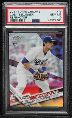 2017 Topps Chrome - [Base] - Refractor #79 - Cody Bellinger [PSA 10 GEM MT]