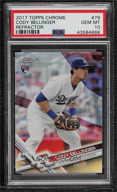 2017 Topps Chrome - [Base] - Refractor #79 - Cody Bellinger [PSA 10 GEM MT]