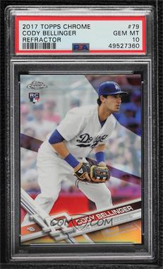 2017 Topps Chrome - [Base] - Refractor #79 - Cody Bellinger [PSA 10 GEM MT]