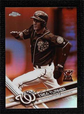 2017 Topps Chrome - [Base] - Sepia Refractor #194 - Trea Turner