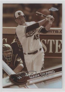 2017 Topps Chrome - [Base] - Sepia Refractor #23 - Mark Trumbo