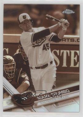 2017 Topps Chrome - [Base] - Sepia Refractor #23 - Mark Trumbo