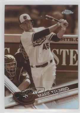 2017 Topps Chrome - [Base] - Sepia Refractor #23 - Mark Trumbo