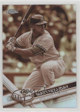 2017 Topps Chrome - [Base] - Sepia Refractor #3 - Matt Holliday