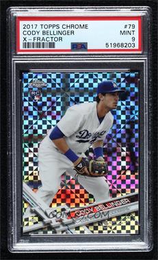 2017 Topps Chrome - [Base] - Wal-Mart Mega Box X-Fractor #79 - Cody Bellinger [PSA 9 MINT]