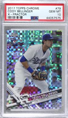 2017 Topps Chrome - [Base] - Wal-Mart Mega Box X-Fractor #79 - Cody Bellinger [PSA 10 GEM MT]