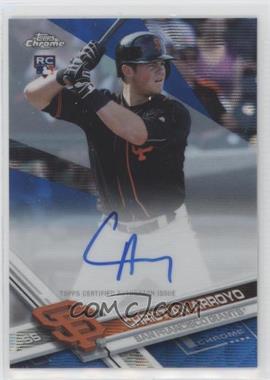 2017 Topps Chrome - Rookie Autographs - Blue Wave Refractor #RA-CA - Christian Arroyo /75