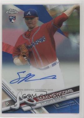 2017 Topps Chrome - Rookie Autographs - Blue Wave Refractor #RA-SN - Sean Newcomb /75 [EX to NM]