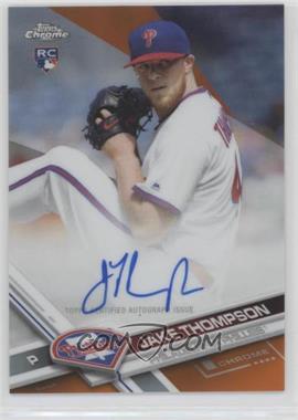 2017 Topps Chrome - Rookie Autographs - Orange Refractor #RA-JT - Jake Thompson /25