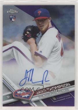 2017 Topps Chrome - Rookie Autographs - Purple Refractor #RA-JT - Jake Thompson /250