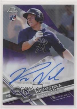 2017 Topps Chrome - Rookie Autographs - Purple Refractor #RA-PV - Pat Valaika /250