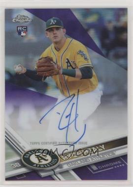 2017 Topps Chrome - Rookie Autographs - Purple Refractor #RA-RH - Ryon Healy /250