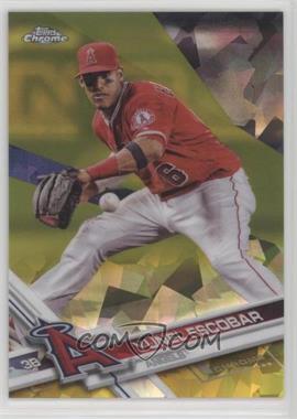 2017 Topps Chrome Sapphire Edition - [Base] - Gold Refractor #363 - Yunel Escobar /5