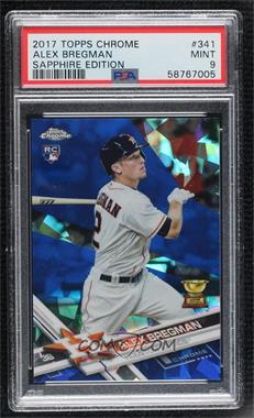 2017 Topps Chrome Sapphire Edition - [Base] #341 - Alex Bregman /250 [PSA 9 MINT]