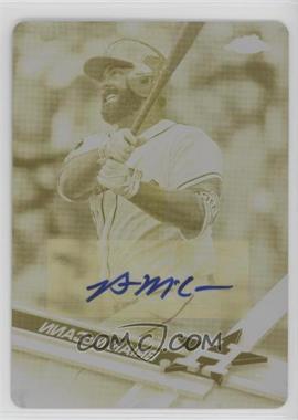 2017 Topps Chrome Update - Target Exclusive [Base] - Printing Plate Yellow Autographs #HMT56 - Brian McCann /1 [EX to NM]