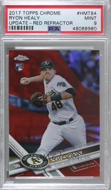 2017 Topps Chrome Update - Target Exclusive [Base] - Red Refractor #HMT84 - Rookie Debut - Ryon Healy /25 [PSA 9 MINT]