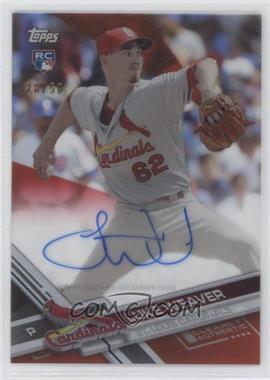 2017 Topps Clearly Authentic Autographs - [Base] - Red #CAAU-LW - Luke Weaver /50