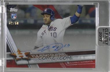 2017 Topps Clearly Authentic Autographs - [Base] - Red #CAAU-YGU - Yulieski Gurriel /50 [Uncirculated]