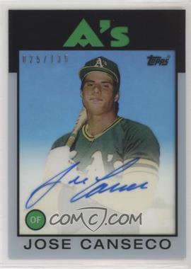 2017 Topps Clearly Authentic Autographs - Reprints #CARAU-JC - Jose Canseco /135