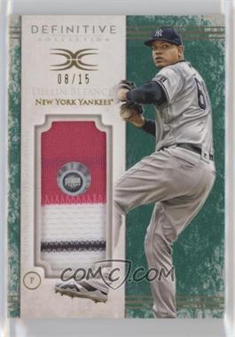 2017 Topps Definitive Collection - Jumbo Relic Collection - Green #DJRC-DB - Dellin Betances /15