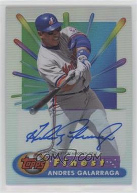 2017 Topps Finest - 1994-95 Finest Basketball Recreates - Autographs #BRA-AG - Andres Galarraga