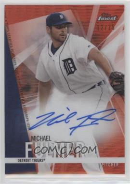 2017 Topps Finest - Autographs - Red Wave Refractor #FA-MF - Michael Fulmer /25