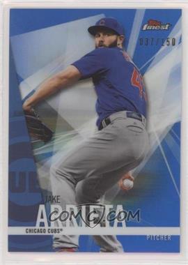 2017 Topps Finest - [Base] - Blue Refractor #48 - Jake Arrieta /150