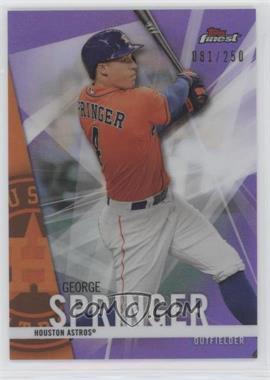 2017 Topps Finest - [Base] - Purple Refractor #97 - George Springer /250