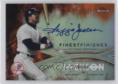 2017 Topps Finest - Finest Finishes Autographs - Orange Refractor #FINA-RJ - Reggie Jackson /25