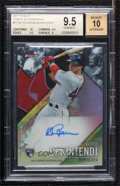 2017 Topps Finest - Finest Firsts - Autographs #FF-AB - Andrew Benintendi [BGS 9.5 GEM MINT]