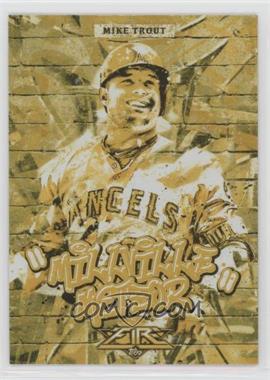2017 Topps Fire - Monikers - Gold Minted #M-34 - Mike Trout