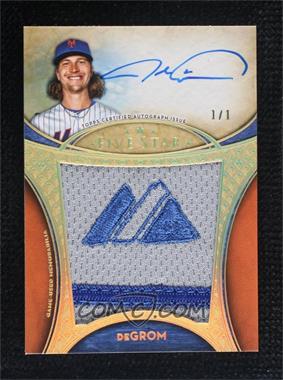 2017 Topps Five Star - Autographed Jumbo Patch - Majestic Patch Logo #FAJP-JDG - Jacob deGrom /1