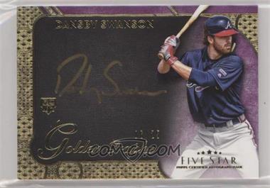 2017 Topps Five Star - Golden Graphs - Purple #GG-DS - Dansby Swanson /25
