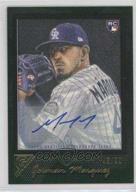 2017 Topps Gallery - [Base] - Green Autographs #64 - German Marquez /99