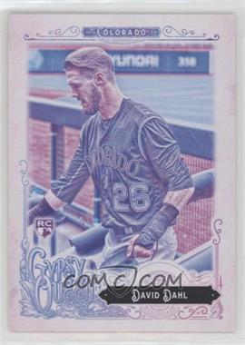 2017 Topps Gypsy Queen - [Base] - Missing Black Plate #19.2 - Capless Variation - David Dahl