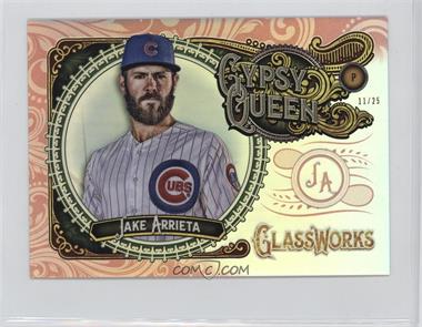 2017 Topps Gypsy Queen - Glassworks Box Topper - Red #GW-JA - Jake Arrieta /25