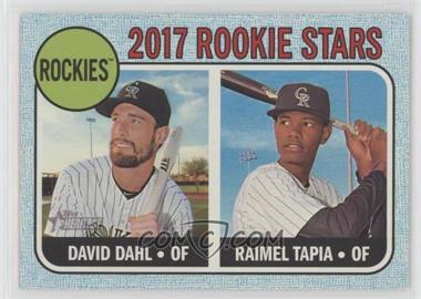 2017 Topps Heritage - [Base] - Blue Border #258 - Rookie Stars - David Dahl, Raimel Tapia /50