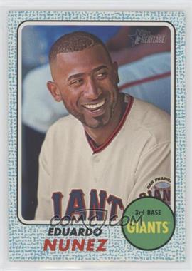 2017 Topps Heritage - [Base] - Blue Border #44 - Eduardo Nunez /50