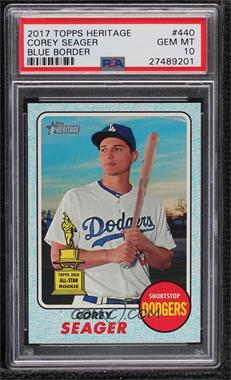 2017 Topps Heritage - [Base] - Blue Border #440 - Corey Seager /50 [PSA 10 GEM MT]