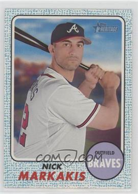 2017 Topps Heritage - [Base] - Blue Border #62 - Nick Markakis /50