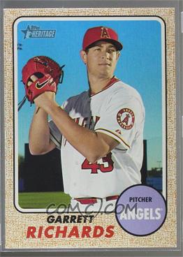 2017 Topps Heritage - [Base] - Bright Yellow Back #268 - Garrett Richards /25 [Noted]